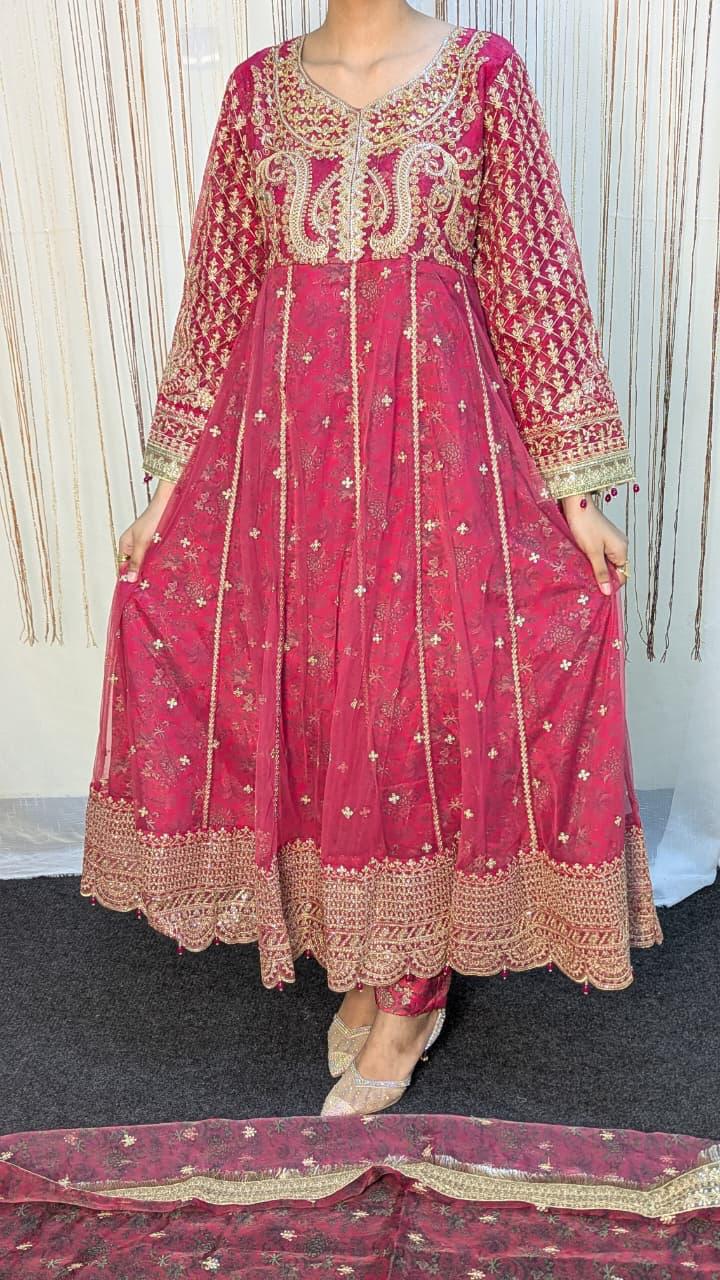 Sajni D-1 Red Festive Ready To Wear