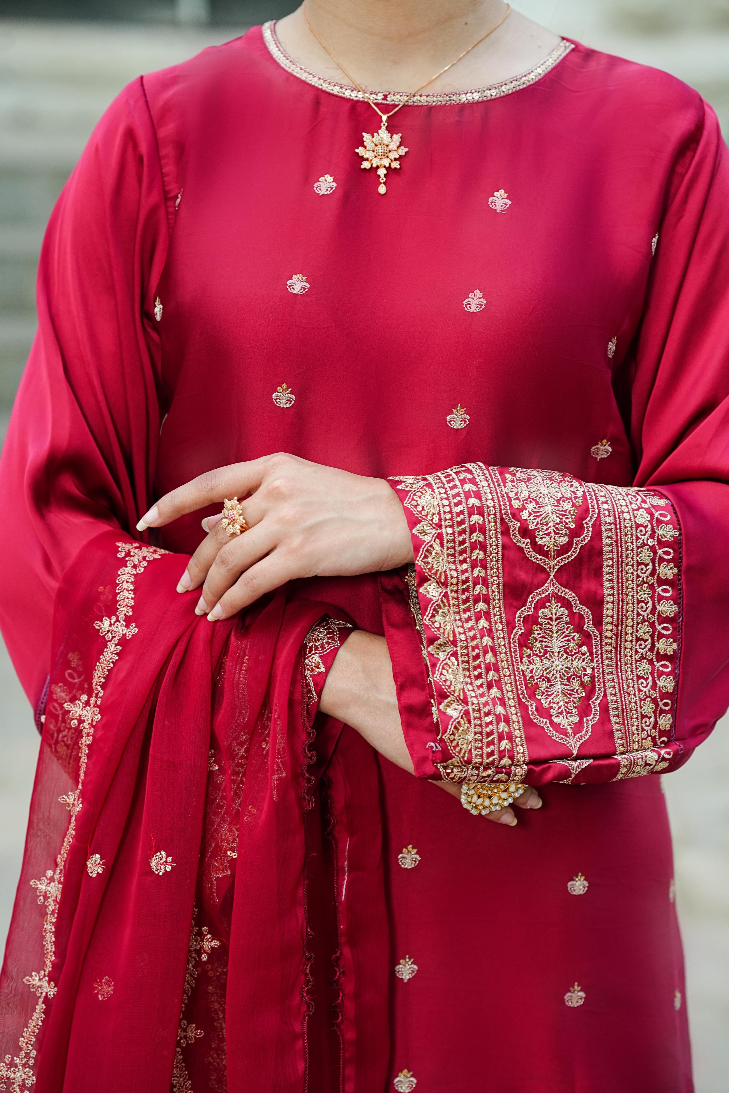 Amna Khurram D-10 Ready to wear Silk Collection