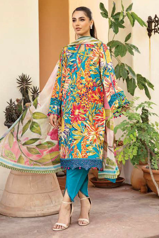 M.Basic by Maria B Unstitched 3 Piece Eid II Lawn Collection'2025-MB-903-A