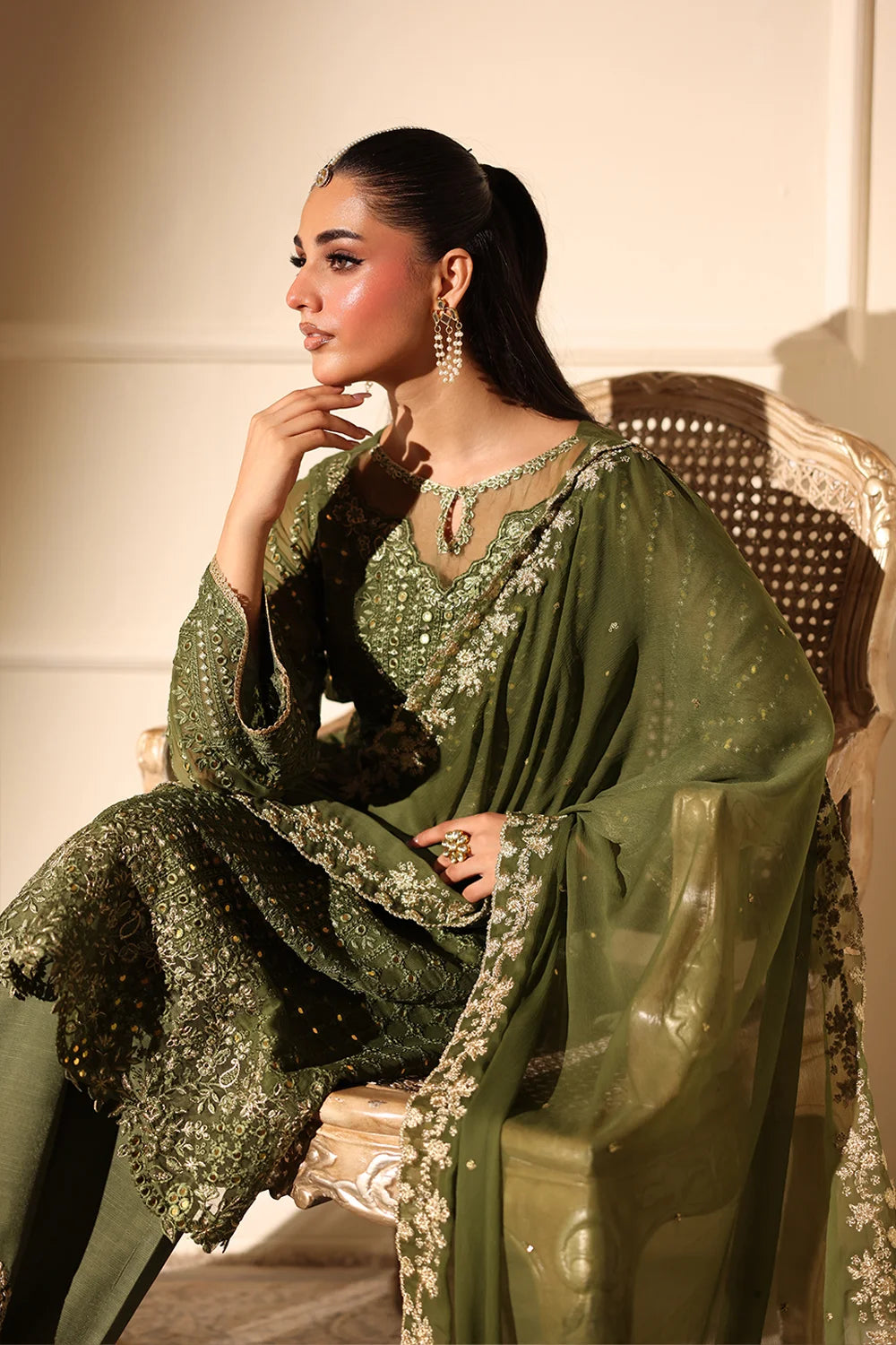 Azure Moss Glow Ensembles unstitched Festive 25'