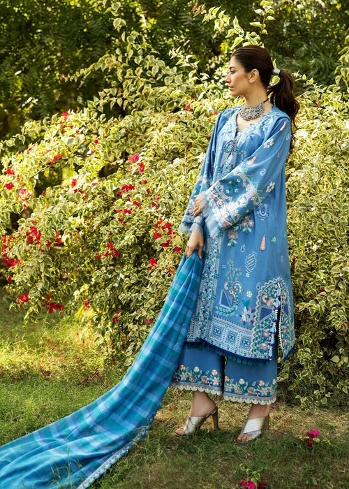 Sadaf Fawad Khan D05-A WISTERIA Siraa Embroidered Lawn Unstitched 3Pc Suit
