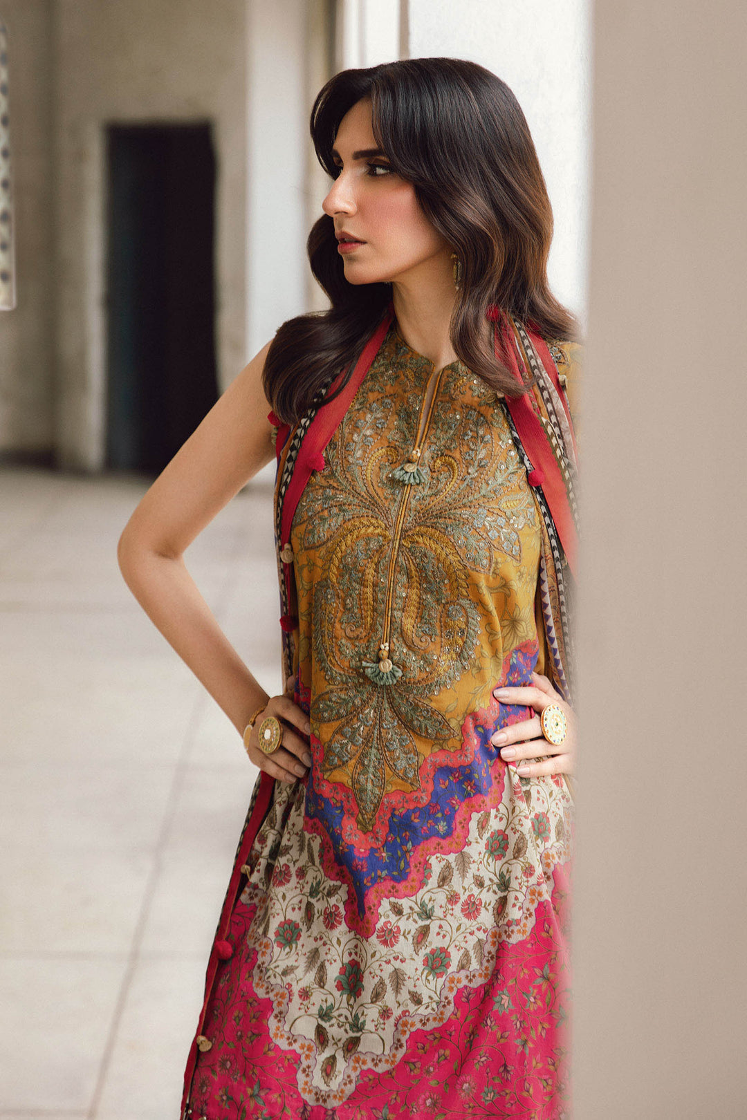 Maria b Mprint MPT-2710-A Unstitched Fall Edit 25'