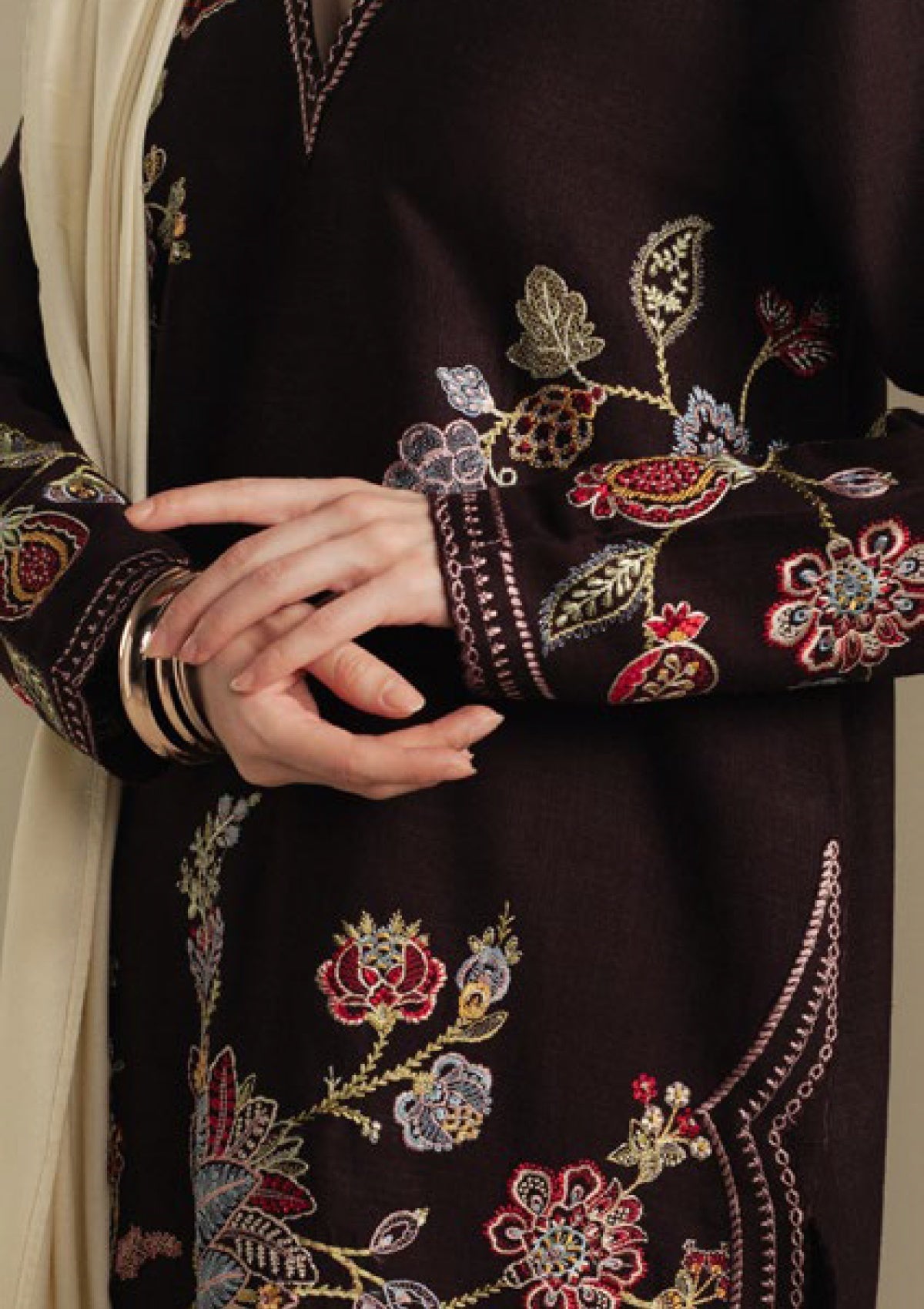 Coco by Zara Shahjahan BERRY-3A Unstitched Winter Collection 25