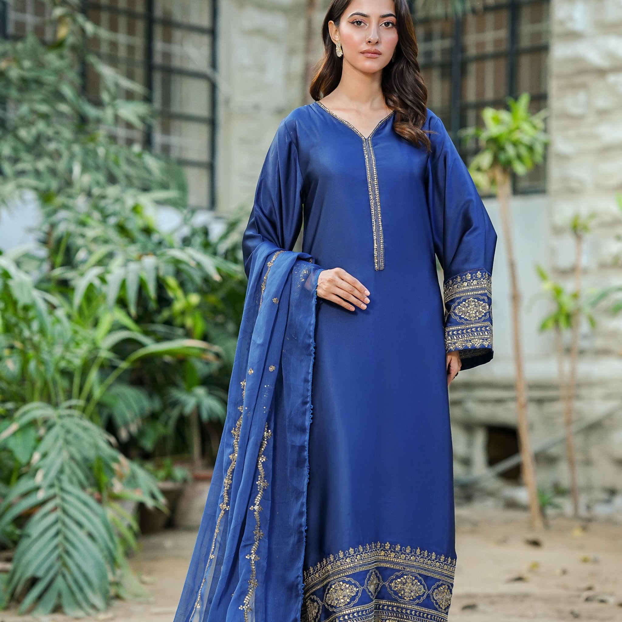 Amna Khurram D-12 Ready to wear Silk Collection