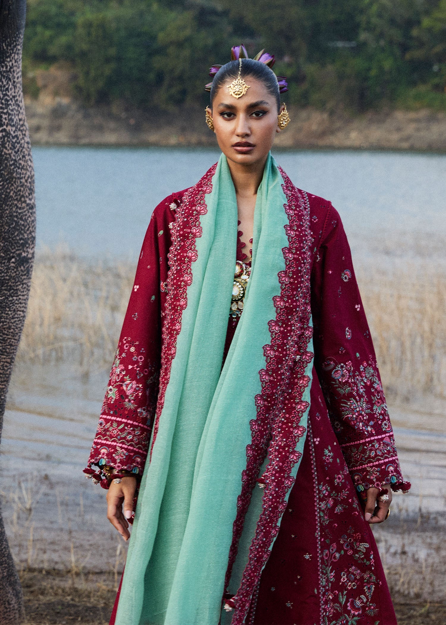 Hussain Rehar Mahogany Luxury Lawn'25