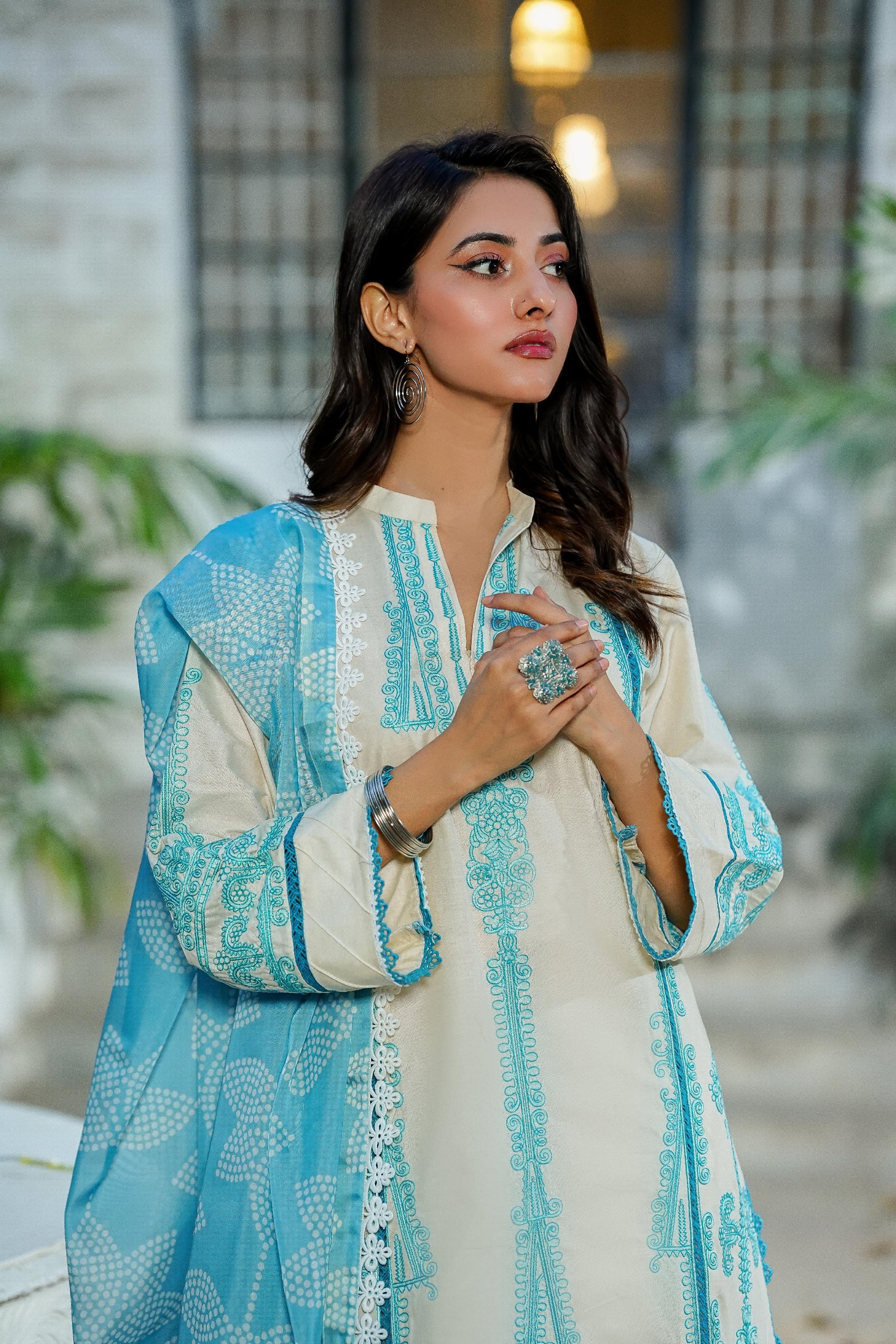 Amna Khurram D-14 Ready to wear Silk Collection
