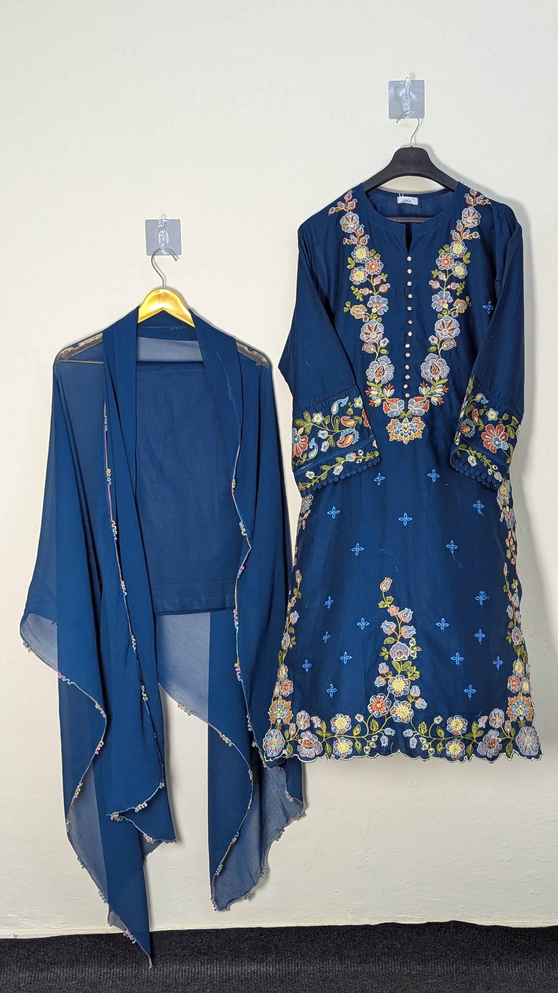 Amna Khurram Zimal-Aug7 Blue Ready to wear