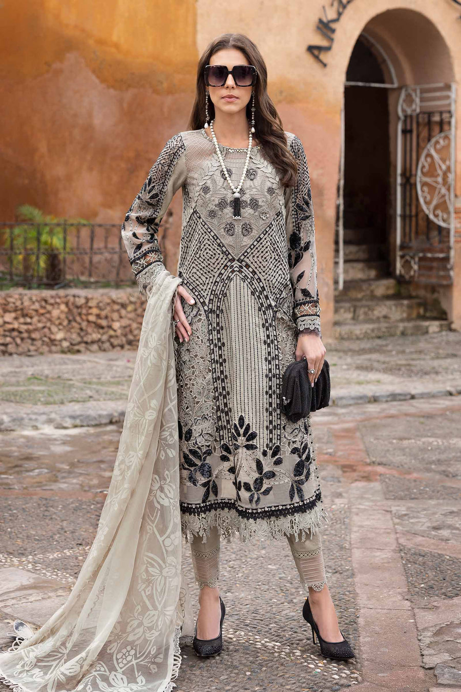 Maria B D-10B Voyage A Luxe Luxury Lawn 25