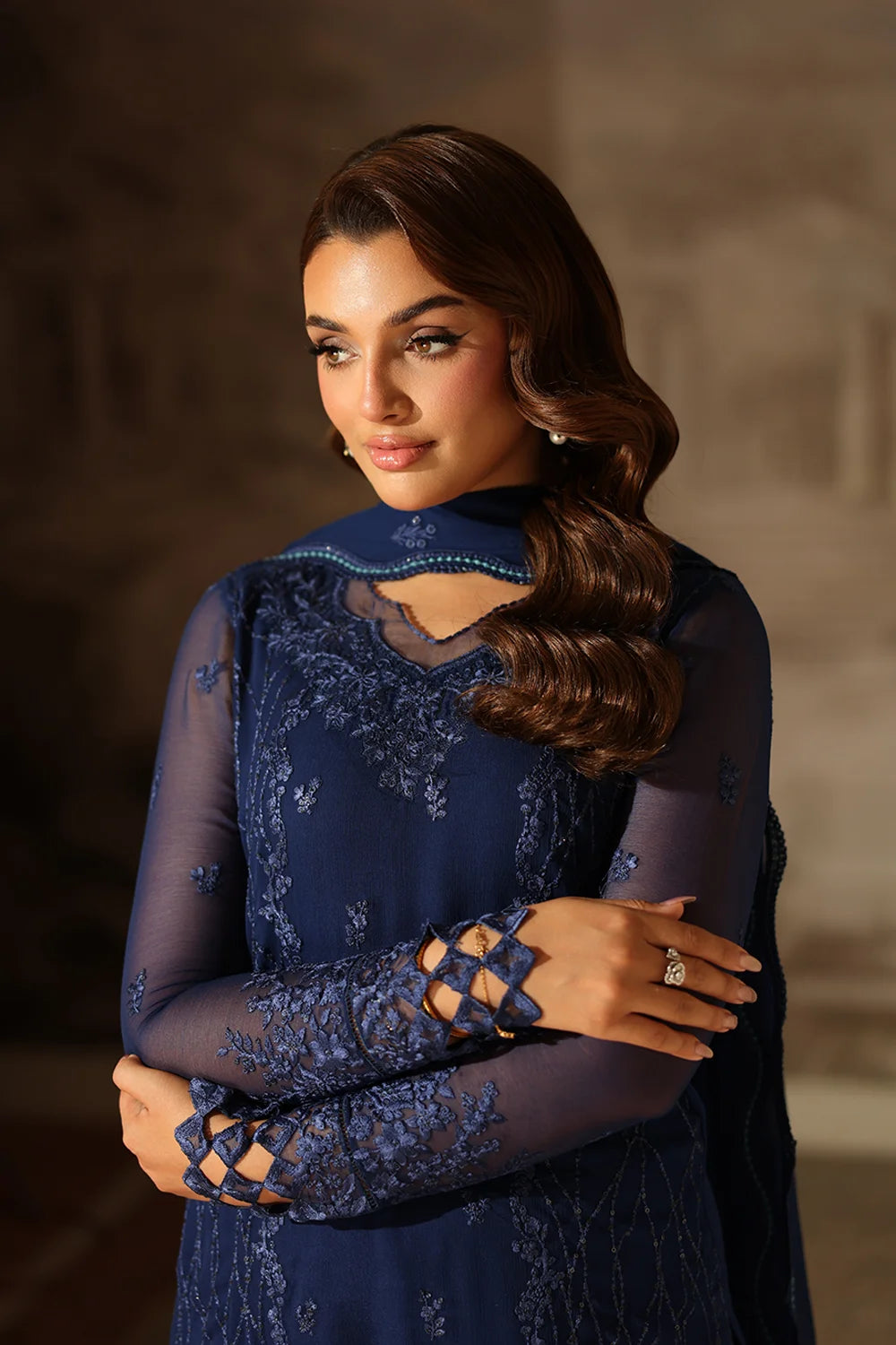 Azure Royal Eclipse Ensembles unstitched Festive 25'