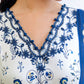 CROSS STITCH IVORY ORCHID-3PC COTTON SATIN READY TO WEAR
