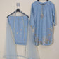Amna Khurram Saima-Aug04 Sky-Blue Ready to wear