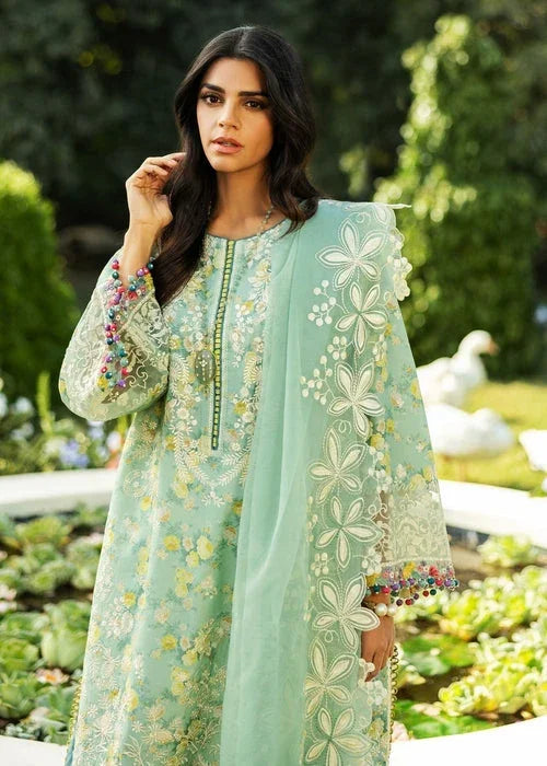 Sadaf Fawad Khan D04-B BLOOM Siraa Embroidered Lawn Unstitched 3Pc Suit