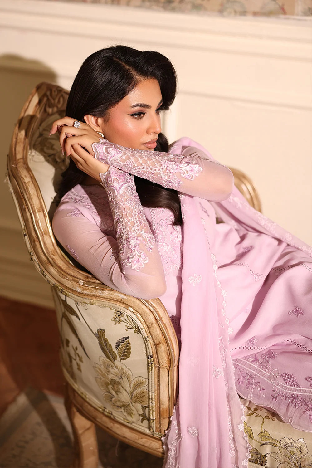 Azure Orchid Whisper Ensembles unstitched Festive 25'