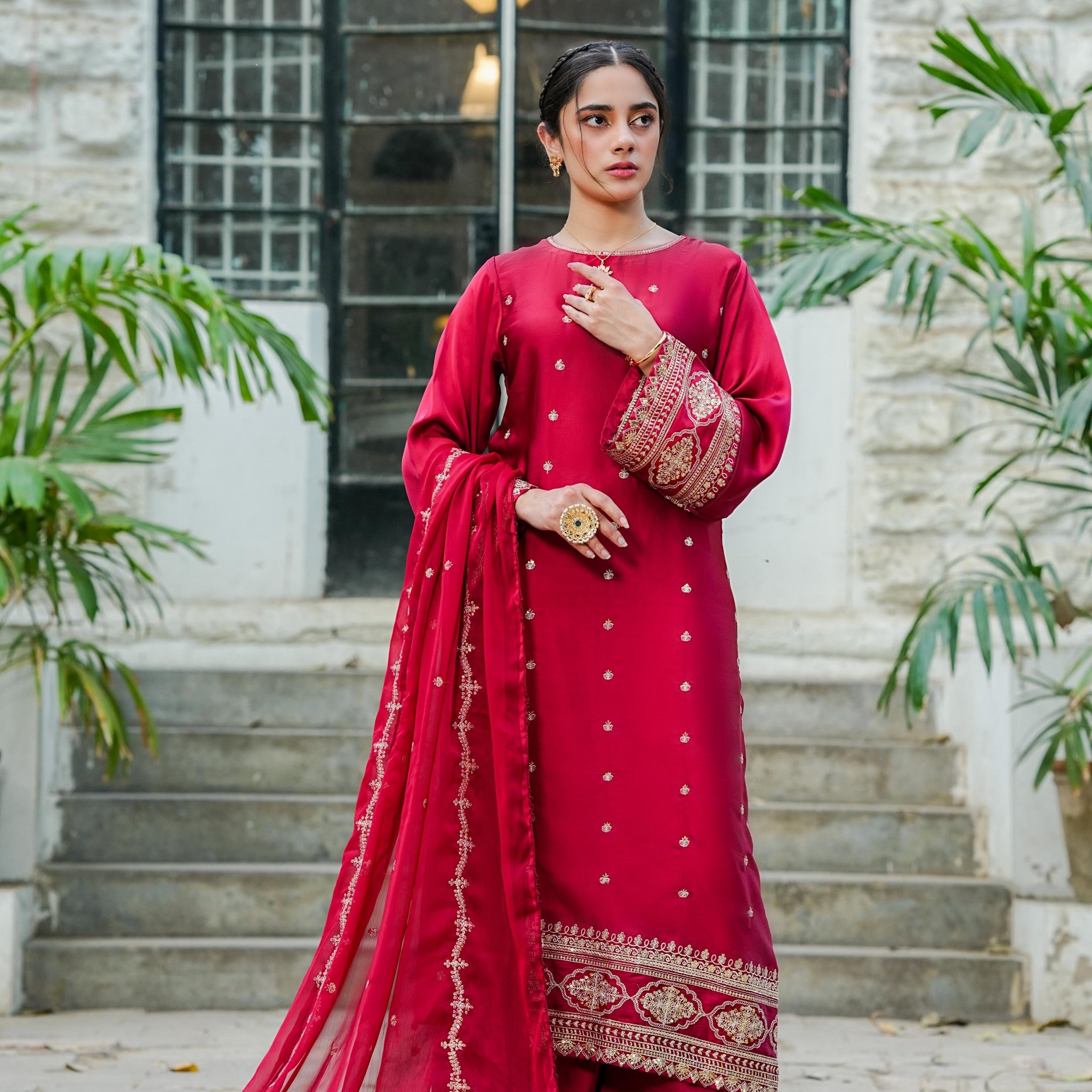 Amna Khurram D-10 Ready to wear Silk Collection