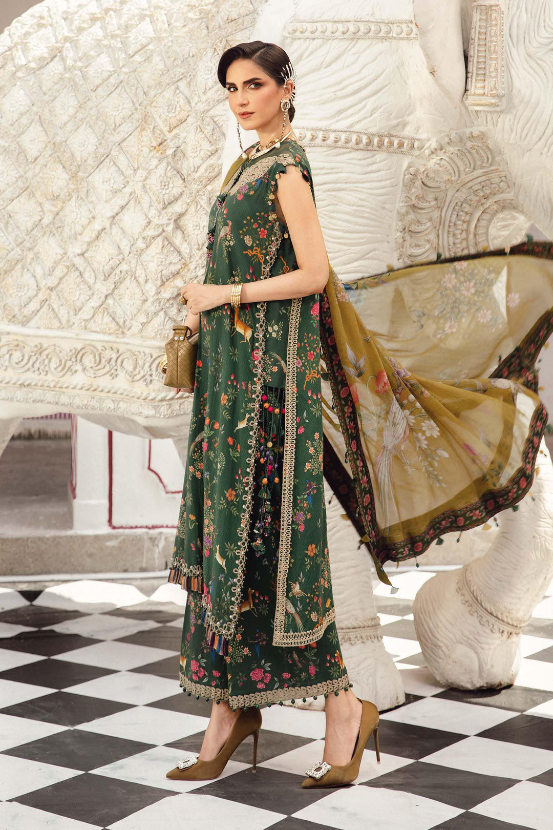 Maria b Mprint MPT-2707-B Unstitched Fall Edit 25'