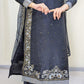 Amna Khurram Black Zimal-nov#25 3pc Raw Silk Ready to wear