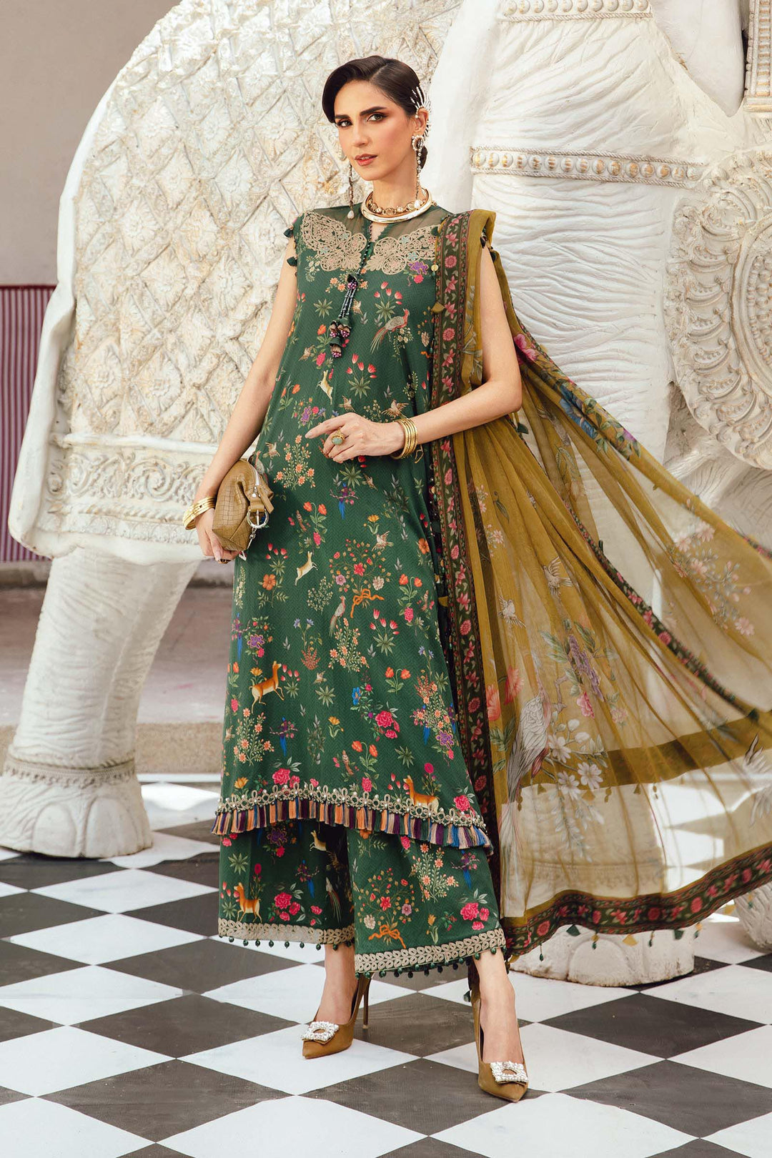 Maria b Mprint MPT-2707-B Unstitched Fall Edit 25'