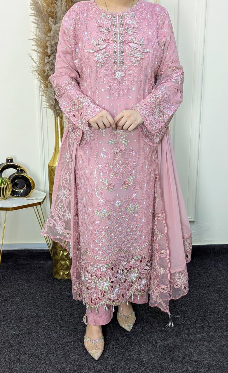 Tawakkal by Shahid Pink Ready to wear Chiffon Collection