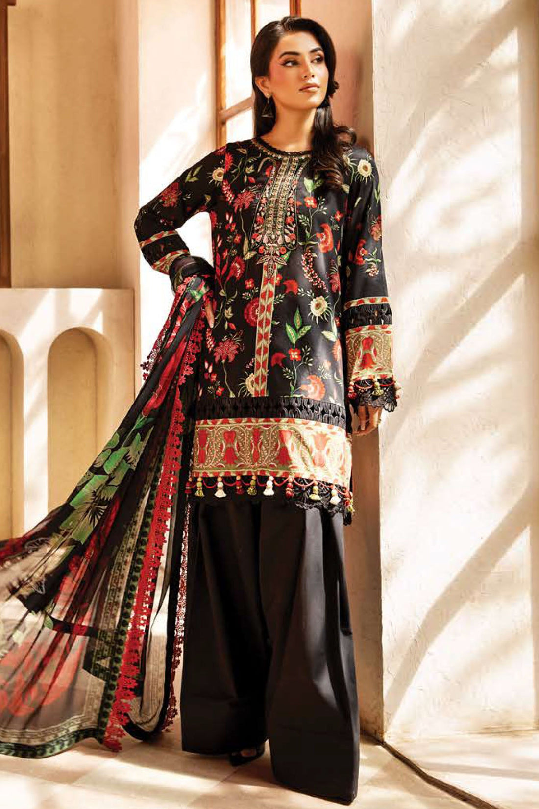 M.Basic by Maria B Unstitched 3 Piece Eid II Lawn Collection'2025-MB-901-A
