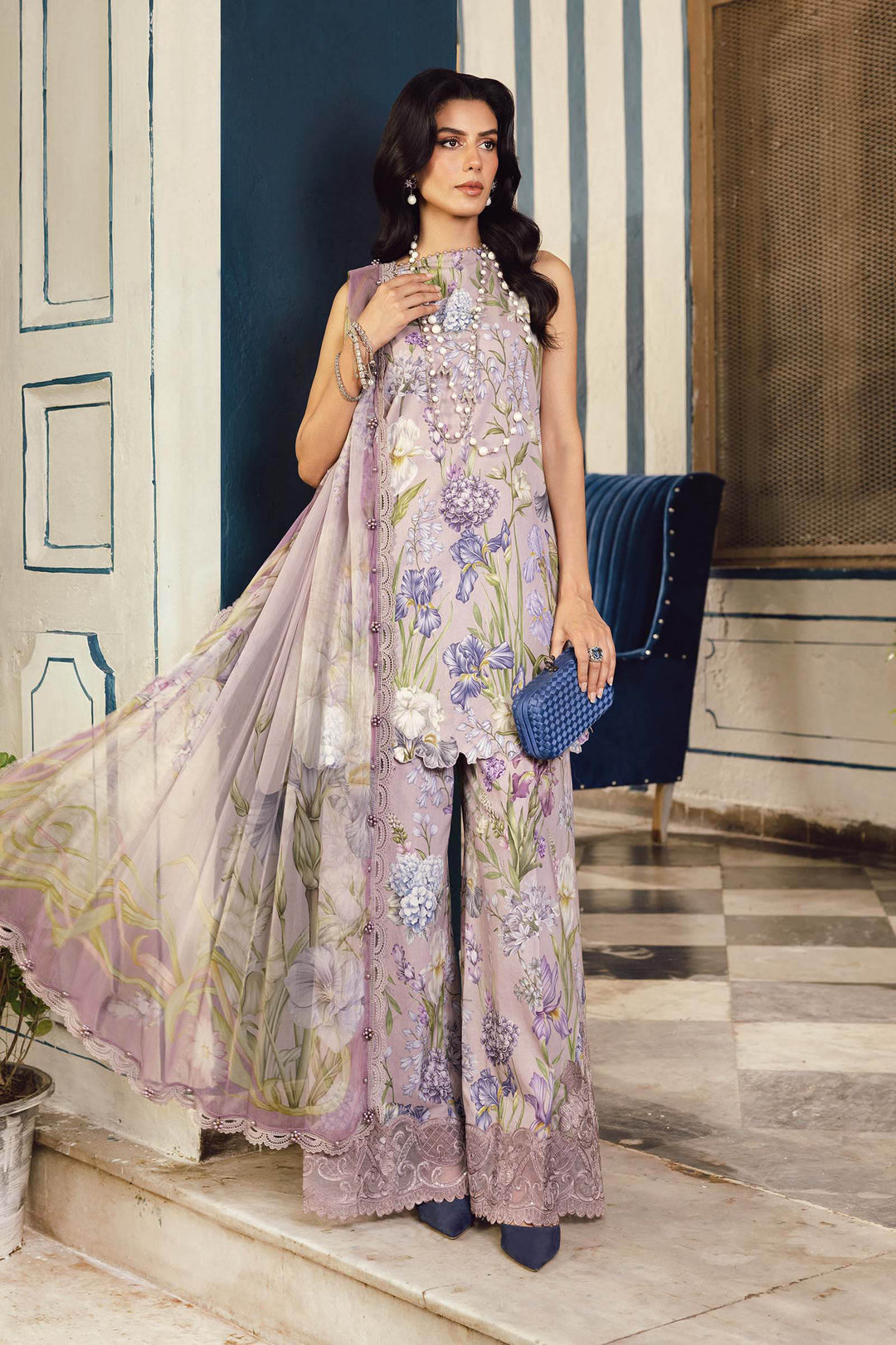 Maria b Mprint MPT-2708-A Unstitched Fall Edit 25'