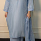 Amna Khurram Saima-Aug05 Skyblue Ready to wear