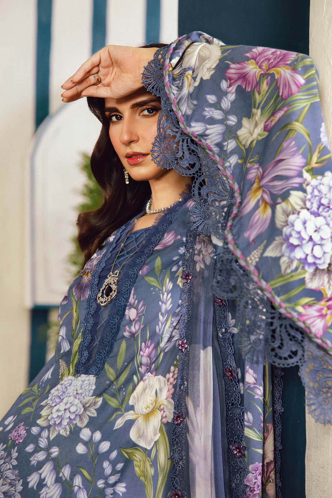 Maria b Mprint MPT-2708-B Unstitched Fall Edit 25'
