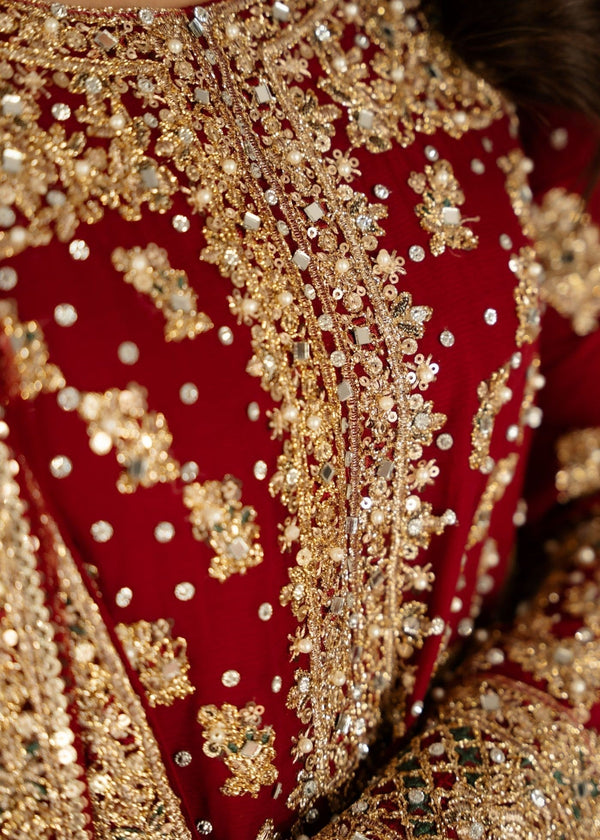 Haseens official Maroon Ready to wear Chiffon Collection