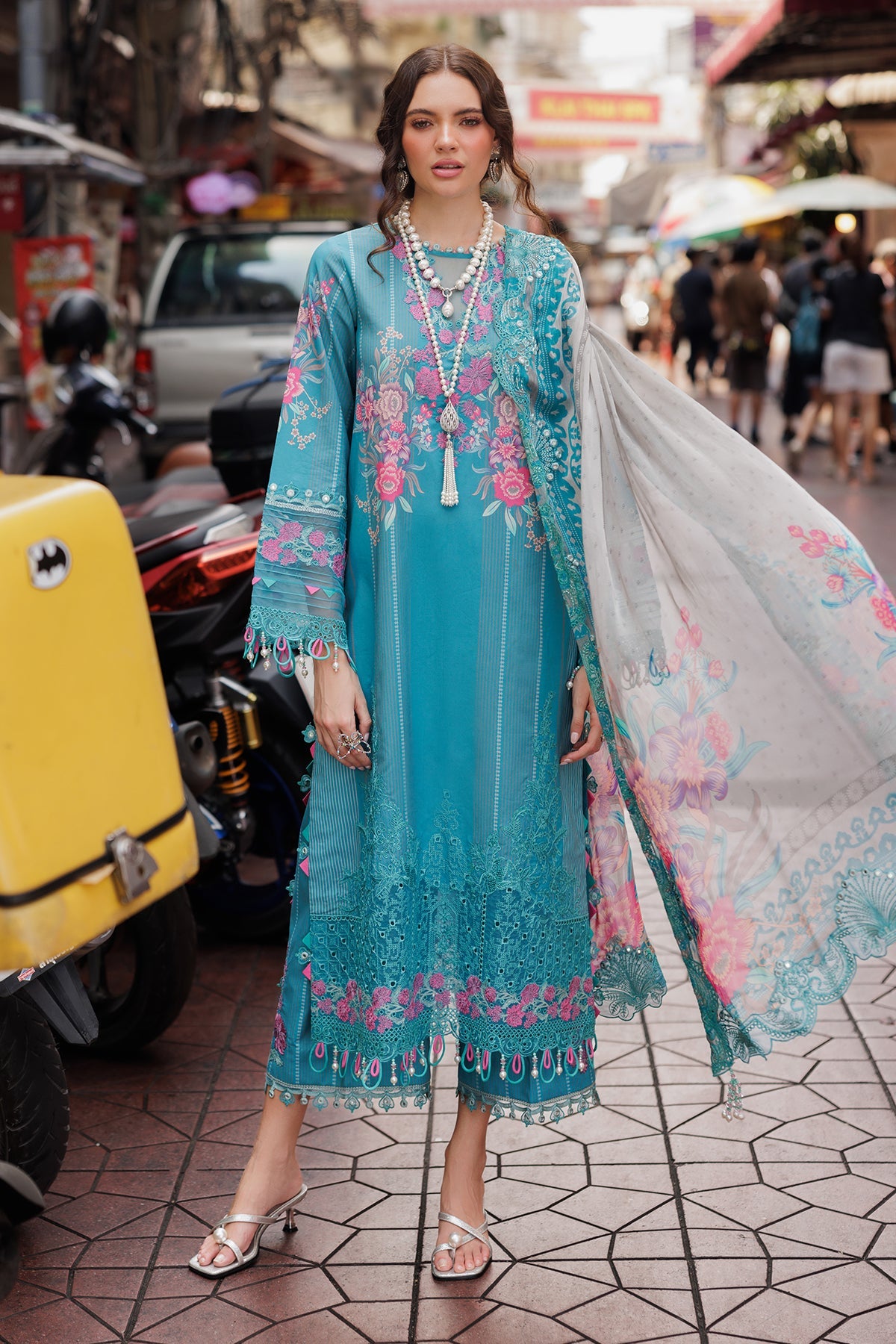 Charizma CRB5-12 Rang e Bahar Vol 2 3-PC Unstitched Embroidered Lawn Collection