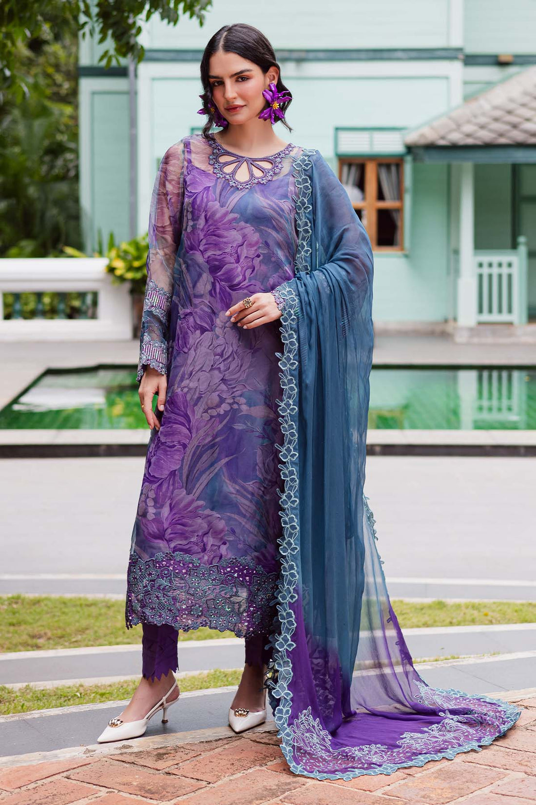 Nureh NU2-185 Ballerina Unstitched Formals 25'