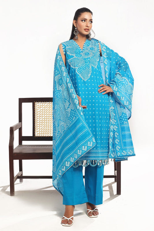 Gulahmed CL-52176 B Lacquer 3 Piece Unstitched Printed Lawn Suit
