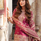 Haseens official Shocking Pink Ready to wear Chiffon Collection