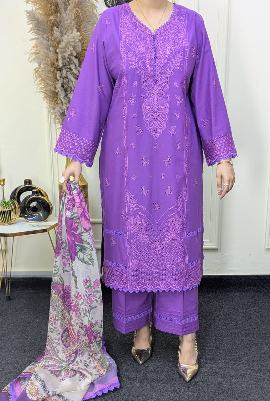 Zellbury WUC25E30077 Chikankari Ready to wear