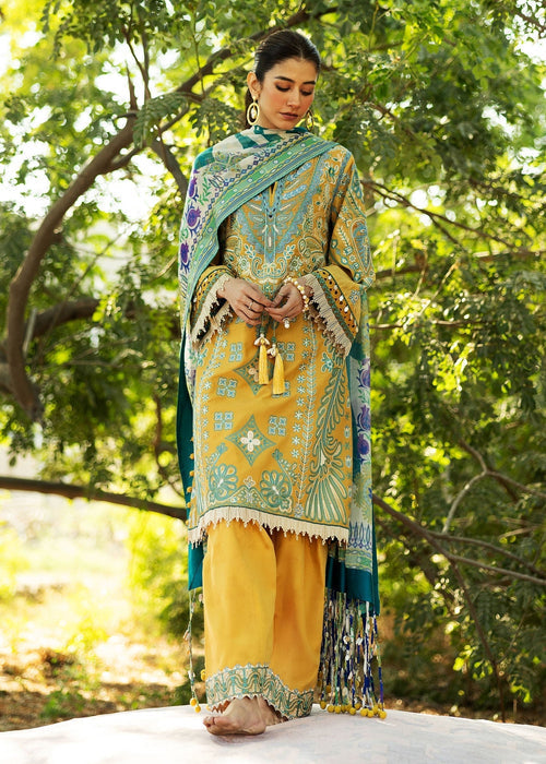 Sadaf Fawad Khan D06-B LIANA Siraa Embroidered Lawn Unstitched 3Pc Suit
