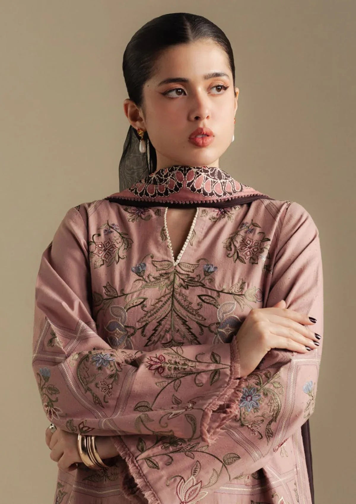 Coco by Zara Shahjahan CORAL-4A Unstitched Winter Collection 25