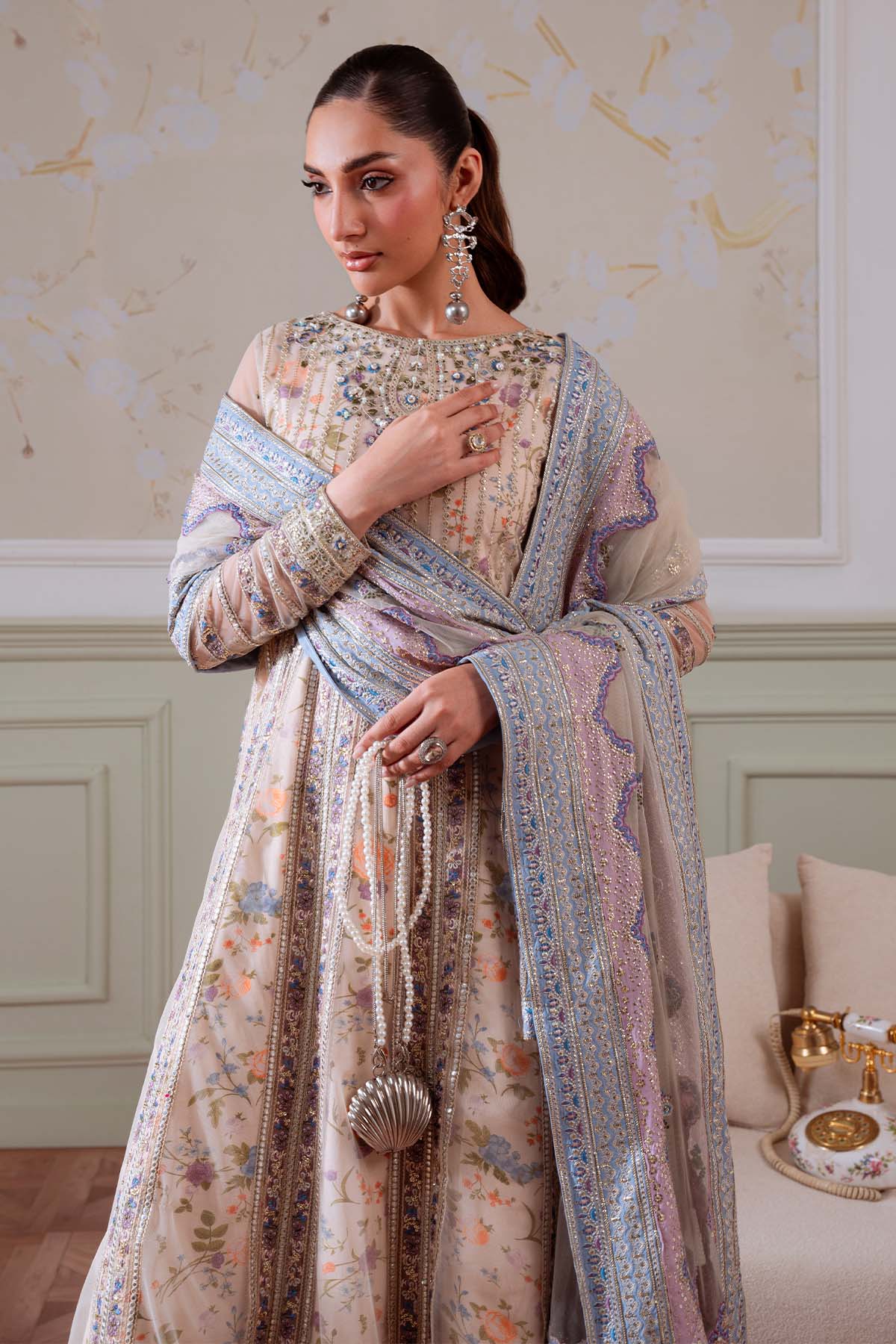 Nureh NEL-80 Elenora Luxury Unstitched Chiffon 25