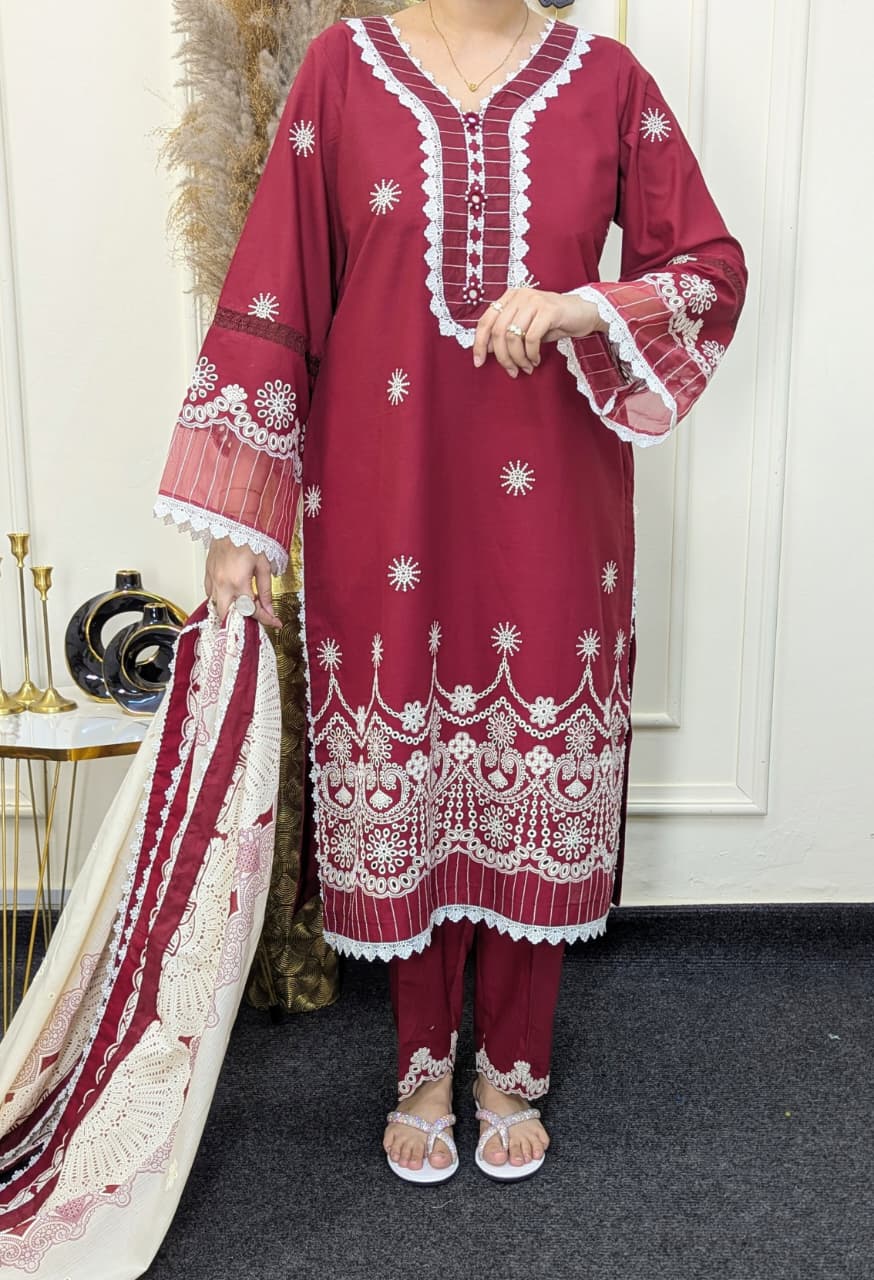 Zellbury WUC25E30075 Chikankari Ready to wear