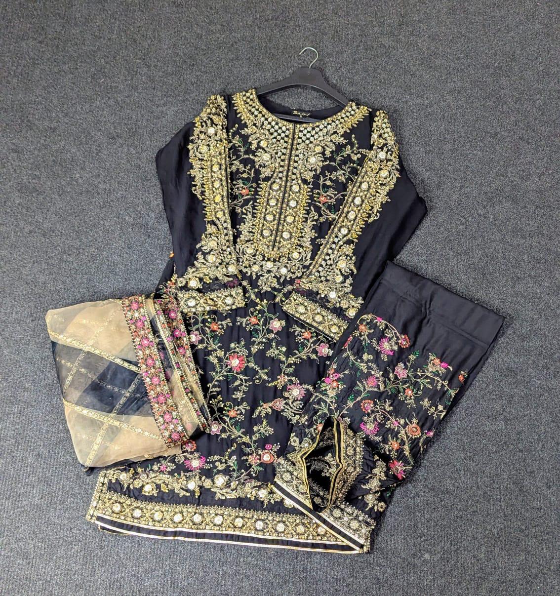 Sajni D-7 Black Festive Ready To Wear