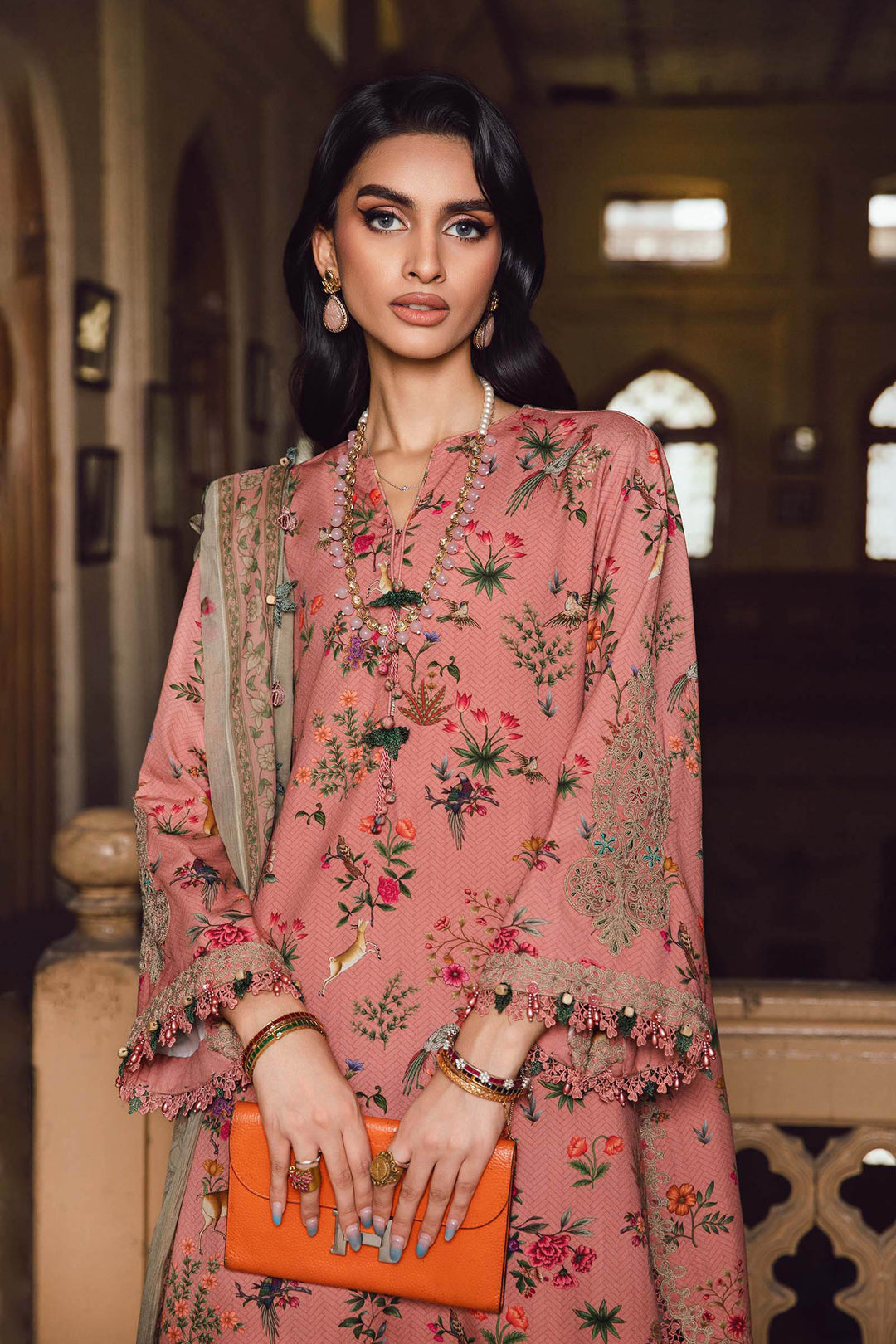 Maria b Mprint MPT-2707-A Unstitched Fall Edit 25'