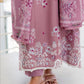 CROSS STITCH ANTIQUE BLUSH-3PC COTTON SATIN READY TO WEAR