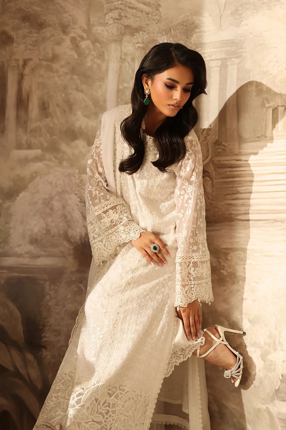 Azure Pearl Whisper Ensembles unstitched Festive 25'