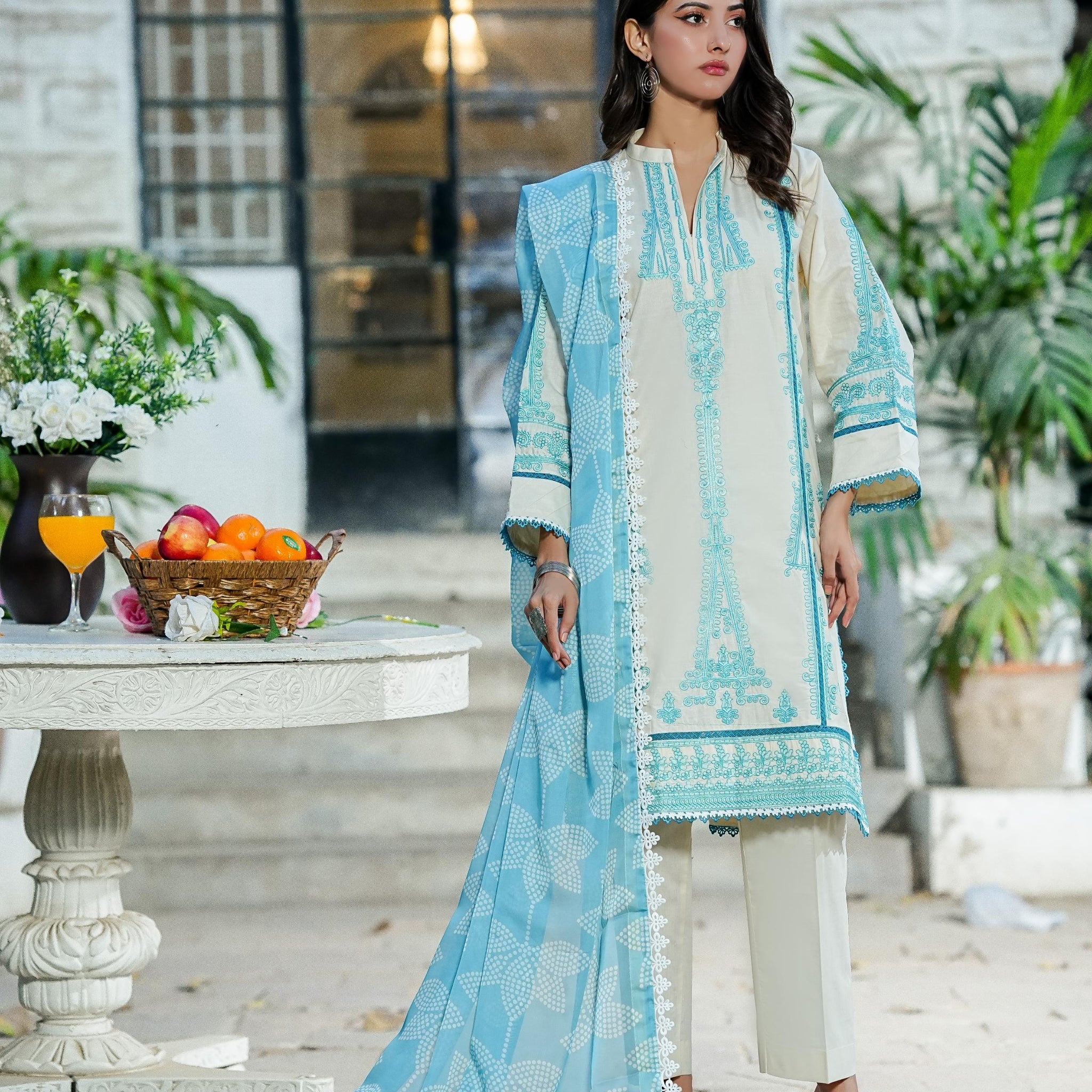 Amna Khurram D-14 Ready to wear Silk Collection