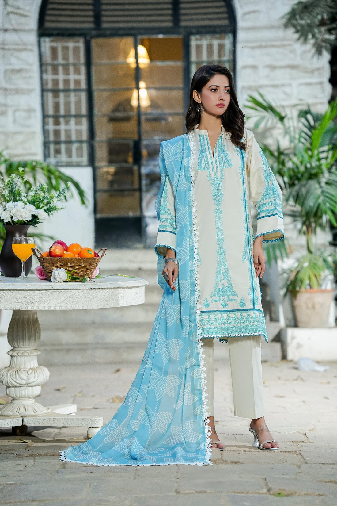 Amna Khurram D-14 Ready to wear Silk Collection