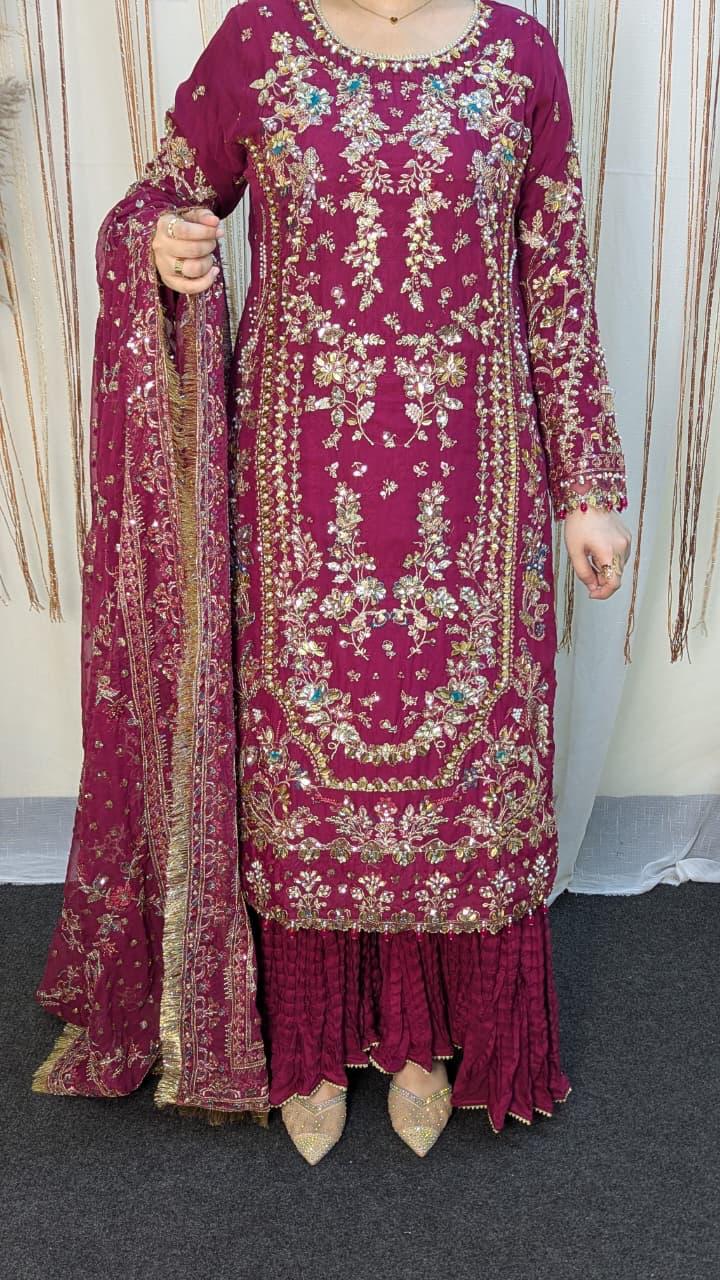 Sajni D-10 Maroon Festive Ready To Wear