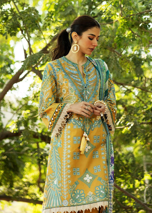 Sadaf Fawad Khan D06-B LIANA Siraa Embroidered Lawn Unstitched 3Pc Suit