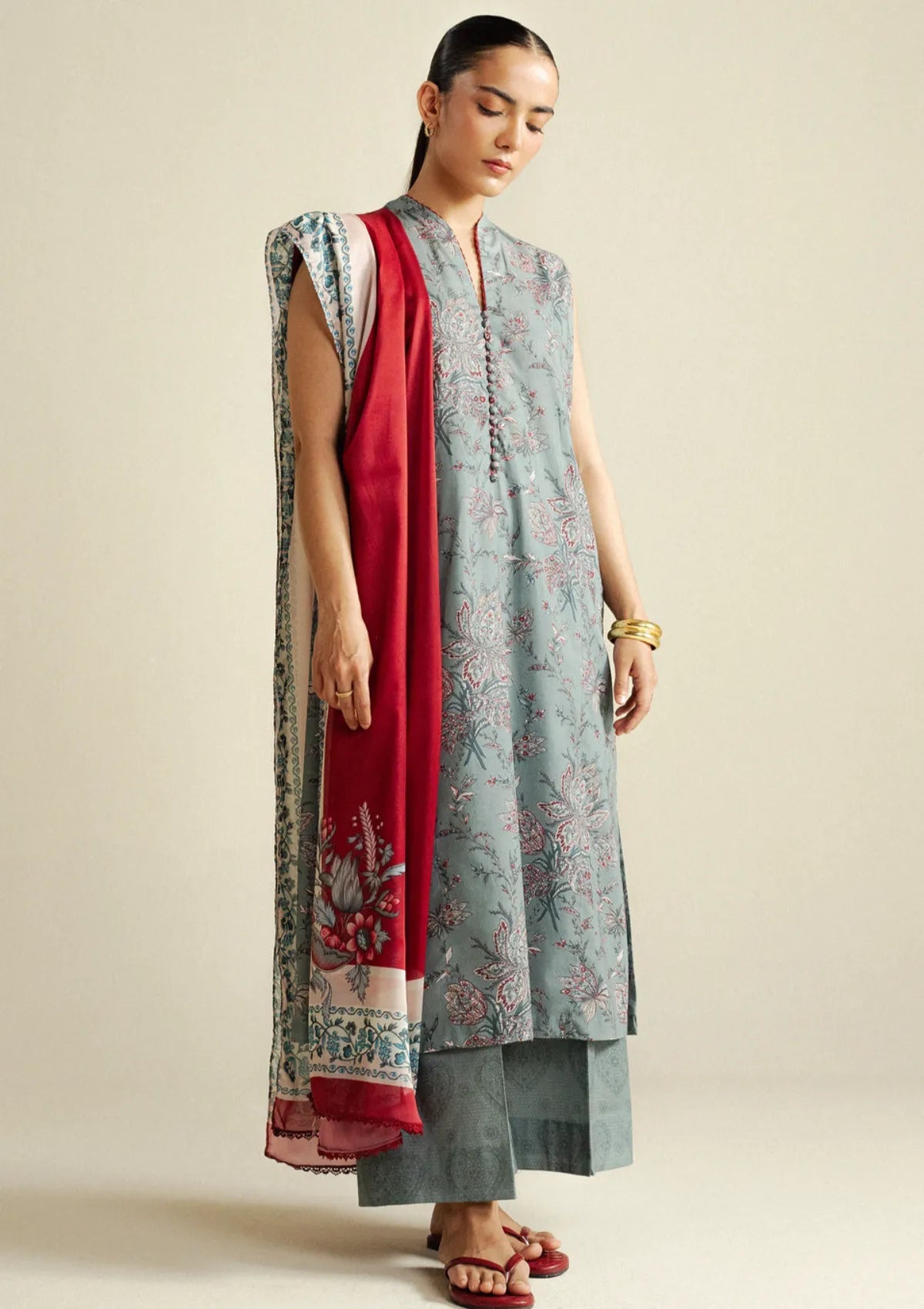 Coco by Zara shahjahan Daisy D8A Drop-4 Unstitched 25'