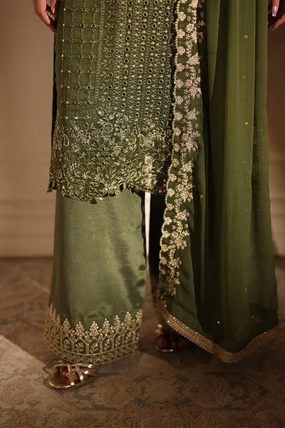 Azure Moss Glow Ensembles unstitched Festive 25'
