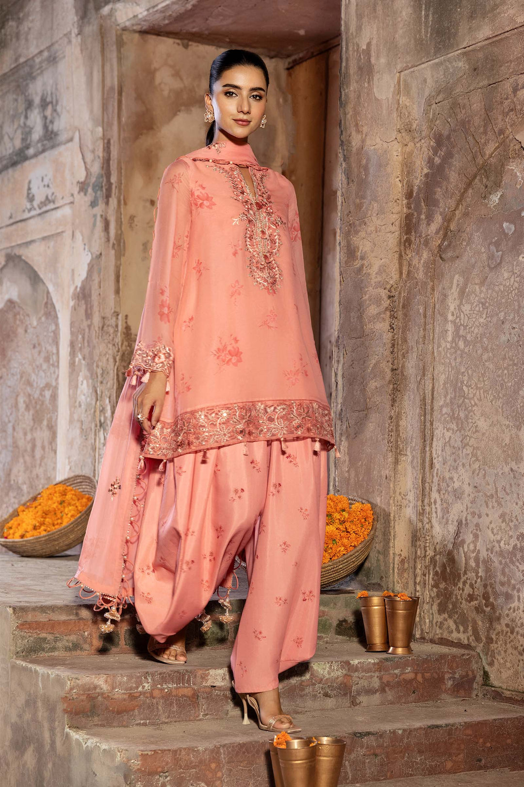 Maria b Mbasics D-07 3Pc Unstitched Festive Collection