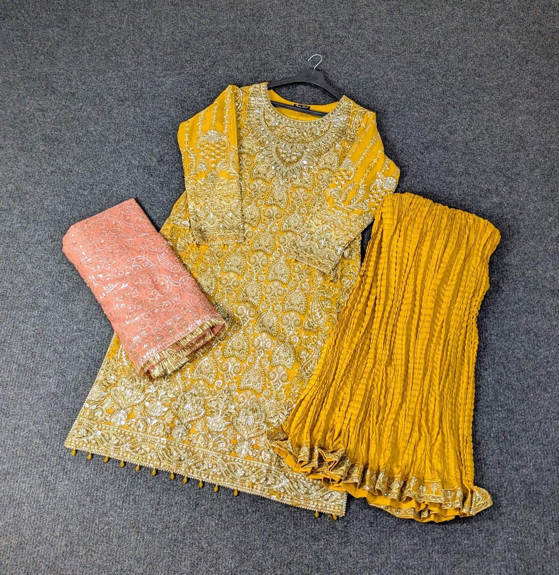 Sajni D-6 Yellow Festive Ready To Wear