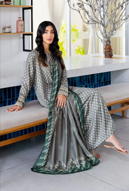 CROSS STITCH FOREST MIST-3PC COTTON SATIN READY TO WEAR