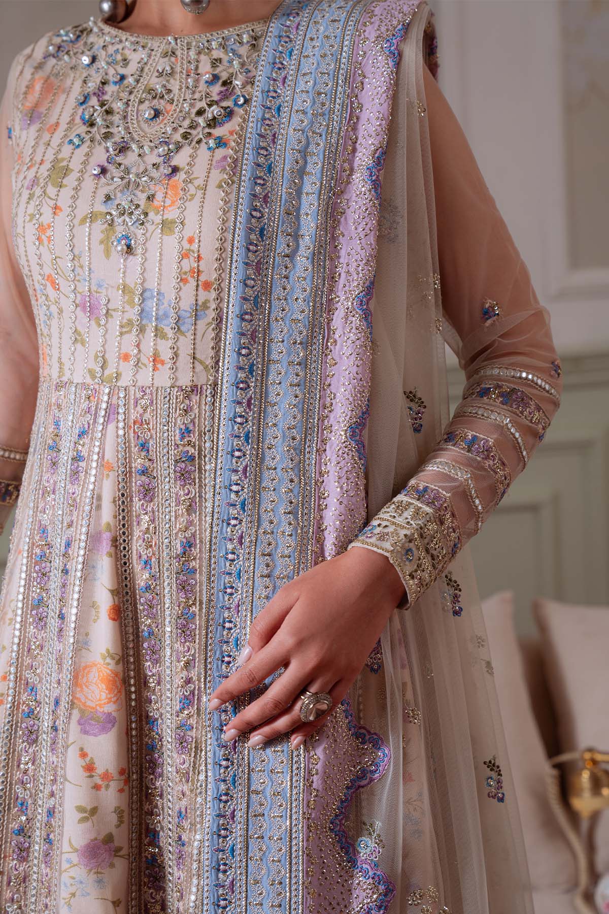 Nureh NEL-80 Elenora Luxury Unstitched Chiffon 25